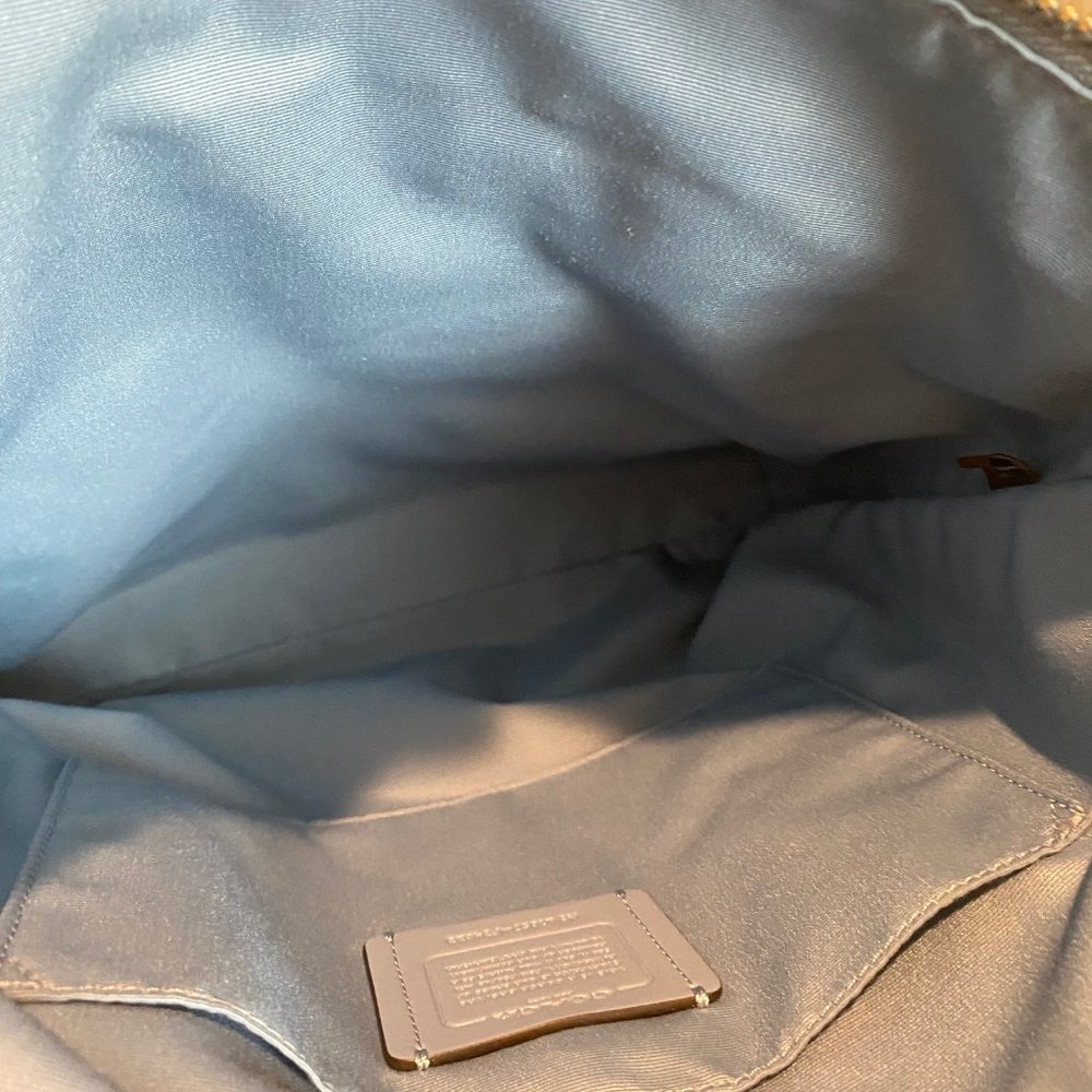 Coach Mae Crossbody Pebble Leather Bag - Cornflower Blue - Like New Condition - Picture 10 of 14